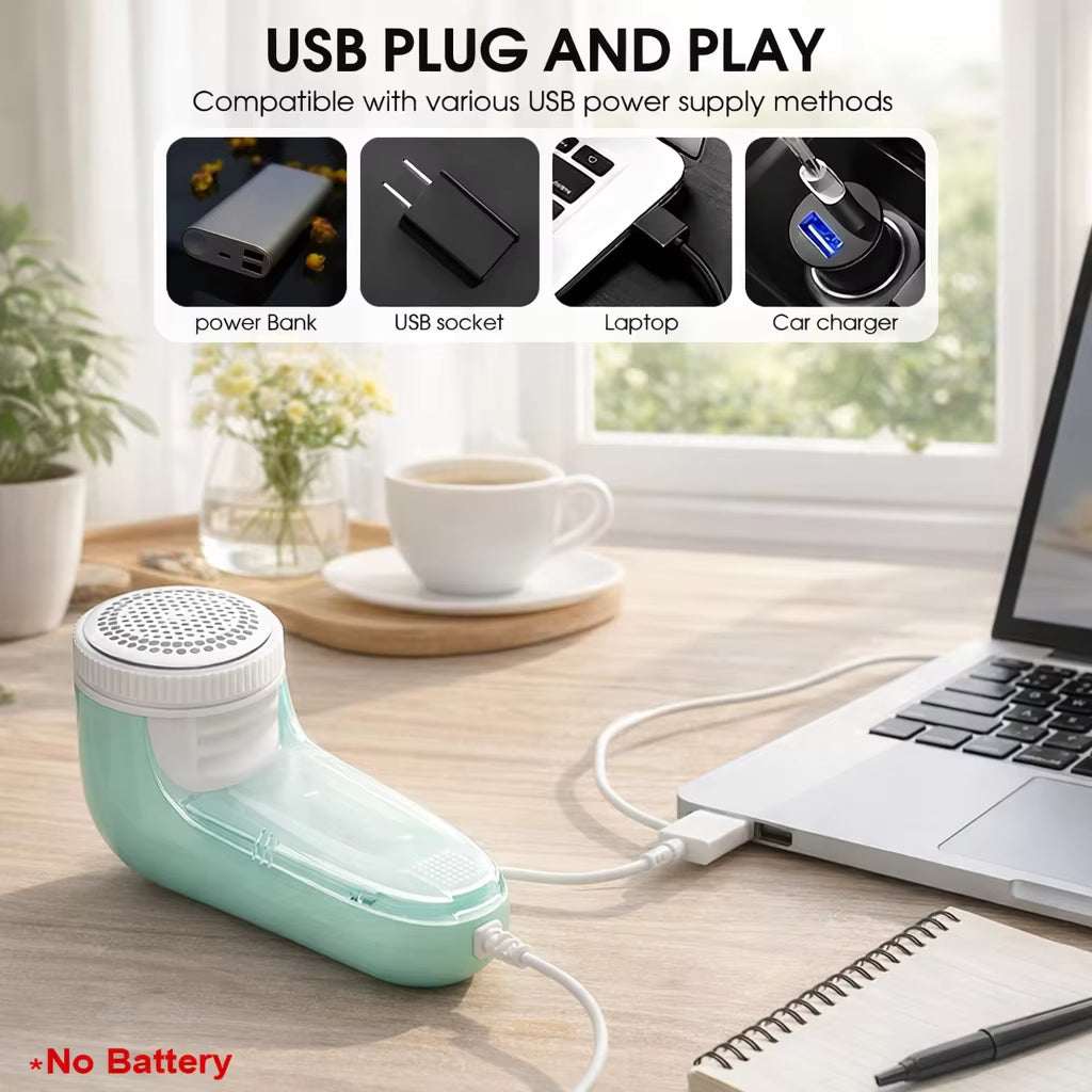 Portable Electric Fabric Shaver - Professional Lint Remover