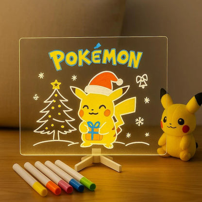 Led Creative Board With Colors, Light Up Acrylic Message Board, Glowing Acrylic Dry Erase Board With Light
